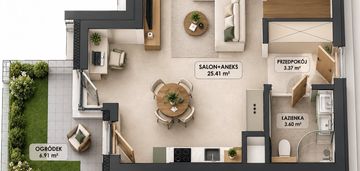 Idealne na start lub pod wynajem | 32,38 m²