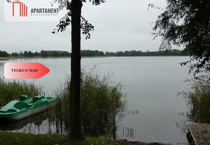 Działka z linią brzegową nad jeziorem ostrowickim