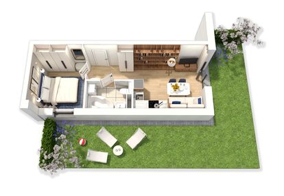 ❤️ idealne ! ponikwoda - z ogródkiem 65m2