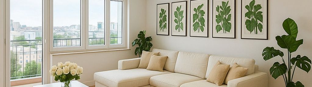 Miasto w tle, dom na pierwszym planie-cisza-zieleń