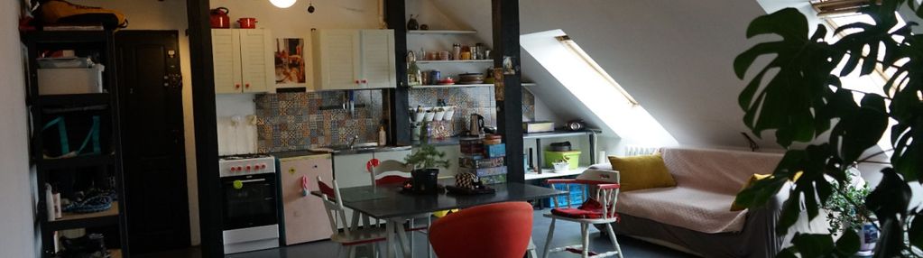 Przestronne loftowe mieszkanie na poddaszu