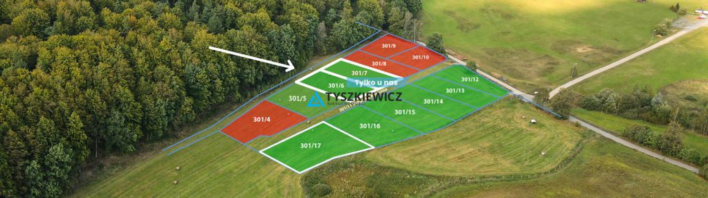 Działka przy lesie trzepowo