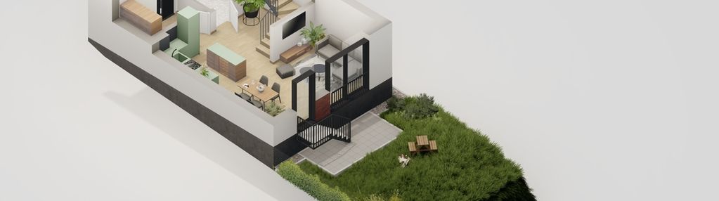 4 pokoje | ogród 105m2 | 2 łazienki | salon 25m2