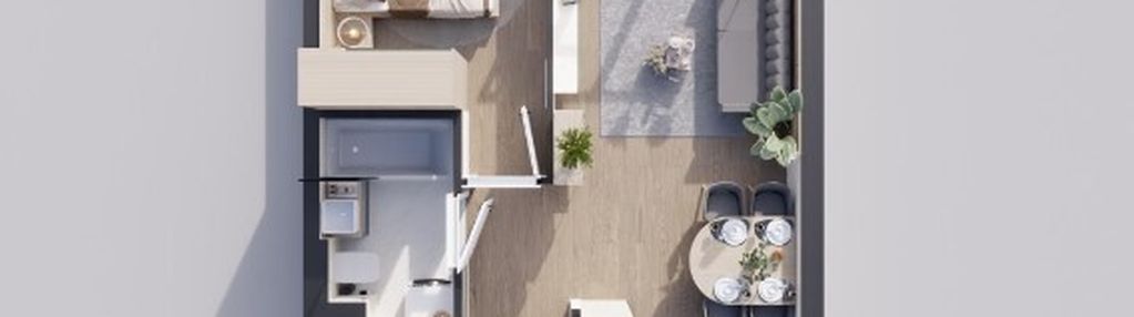 Sunrise park | mieszkanie nr 4.5 | 2 pokoje 39,43 m2 + balkon |