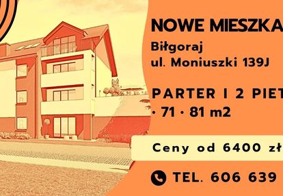 Nowe mieszkania moniuszki biłgoraj | od 47 do 79m2