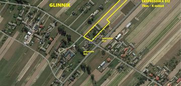 Glinnik gm abramów  działka : 24584m2 z budynkami