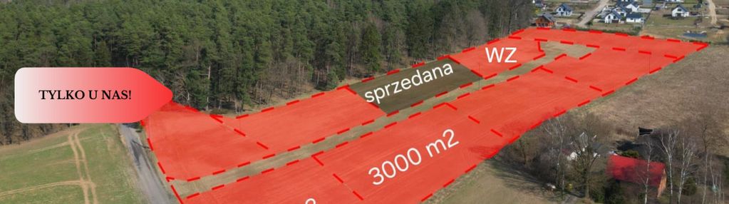 Działki przy lesie, spokój i cisza