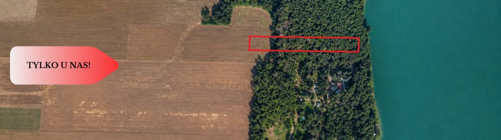 Działka z linią brzegową jeziora, wydane wz