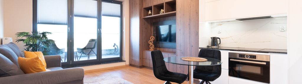 Wiślane tarasy, grzegórzki, kawalerka 28m2, balkon