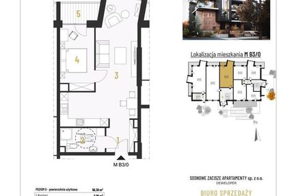 Sosnowe zacisze -soczewka, k.płocka -56,30 m²