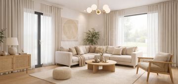 Dom wolnostojący w sąsiedztwie lasu