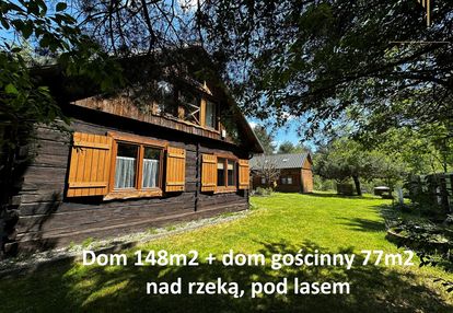 Radawa -dom+dom gościnny nad rzeką pod lasem