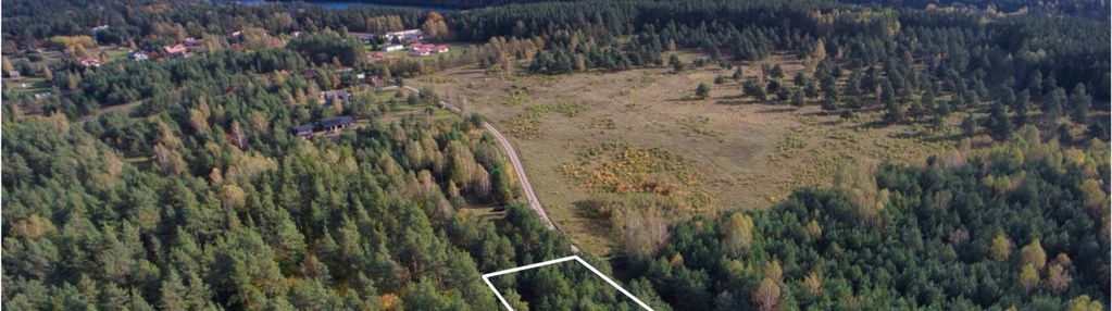 Działka maróz, las, jezioro gmina olsztynek