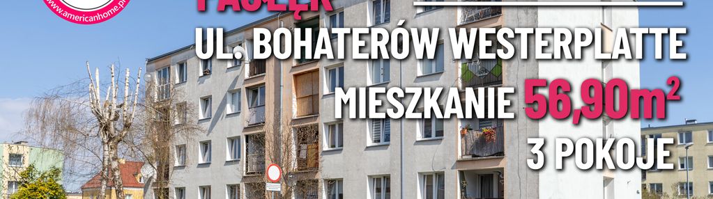 3 pokoje | loggia | pasłęk