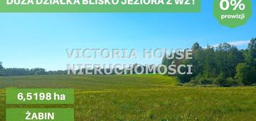 Duża działka blisko jeziora z warunkami zabudowy!