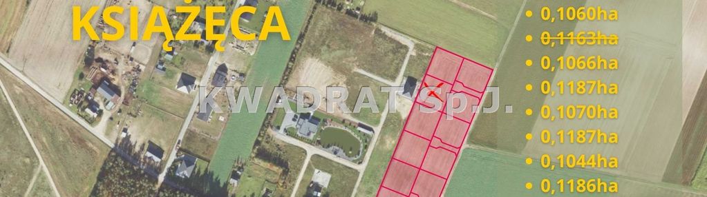 Działka bodowlana o pow. 1022m2 nowa wieś książęca