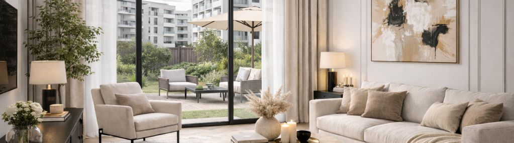 Przestronny apartament z tarasem i ogródkiem!