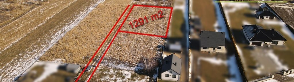 Działka budowlana / 1291m2 / cegielnia gm. mstów