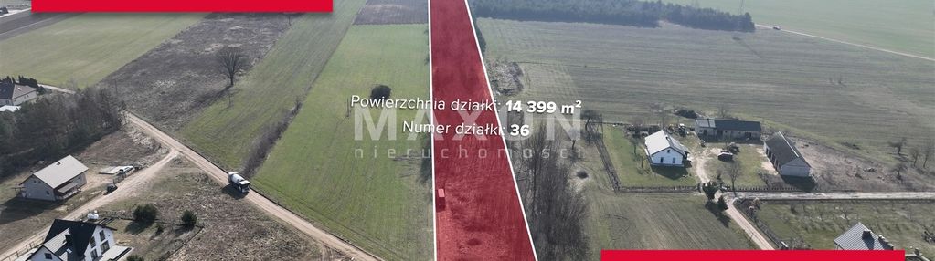 Dowolna wielkość działki do wydzielenia