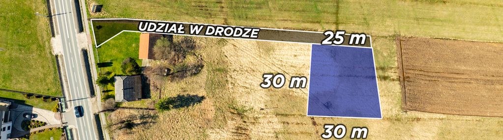 Płaska działka budowlana blisko centrum