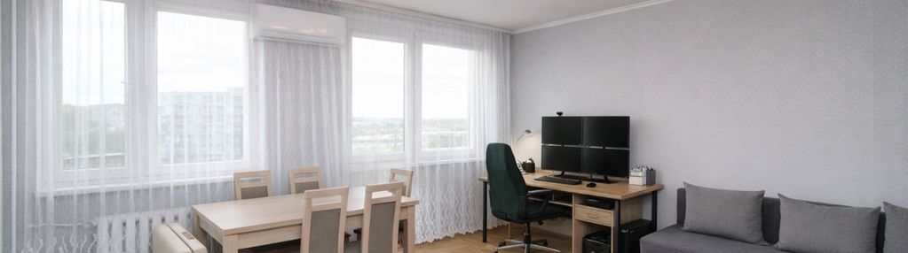 2 pokoje z widokiem na odrę | 51,5 m² | 6 piętro |