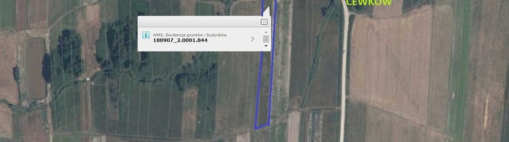 Cewków - działka rolna 26 arów