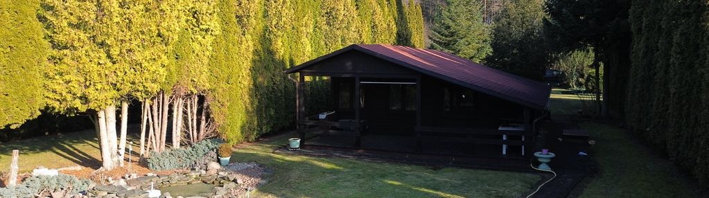 Działka 3800 m² z domkiem 85 m², piękny ogród, las