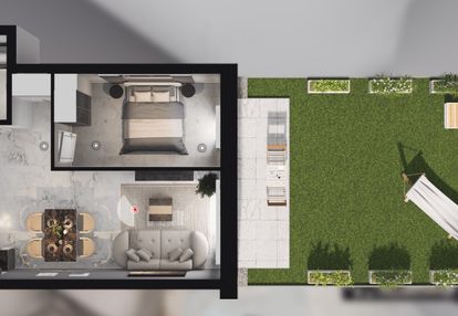 Nowe mieszkanie z dużym ogródkiem