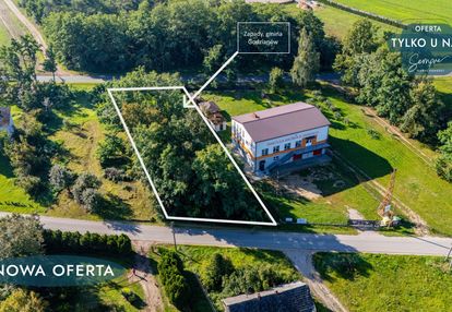 Działka z częściowym zalesieniem