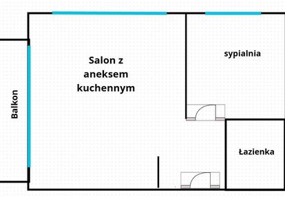 Gotowe do wprowadzenia się 2 pokoje z balkonem