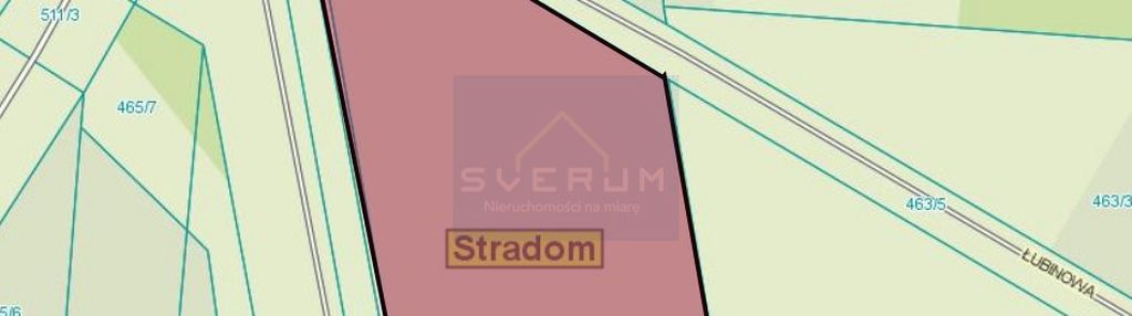 Narożna działka na stradomiu 1300 m²