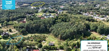 Działka budowlana 1214 m², koleczkowo, las i rzeka