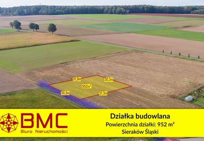 Działka budowlana sieraków śląski 952m2