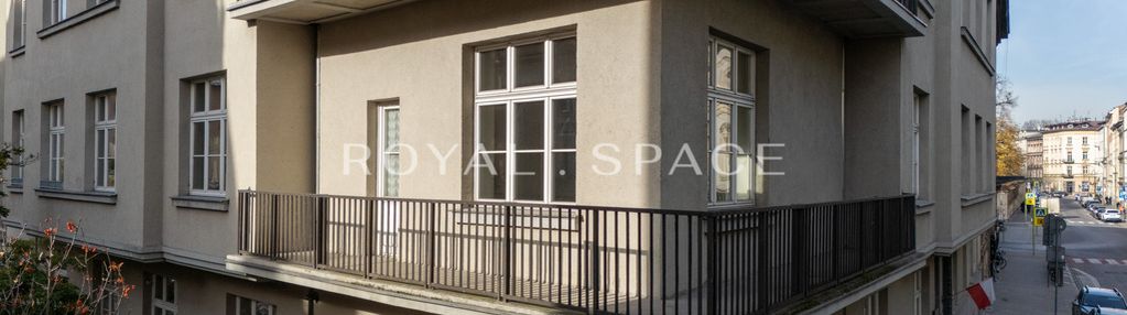 Narożny apartament z 2 balkonami w sercu krakowa