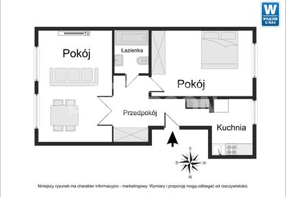 Dwupokojowe mieszkanie do sprzedania w centrum