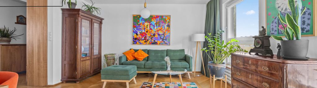 2 pokoje (możliwość 3), 65,8 m², loggia, garaż