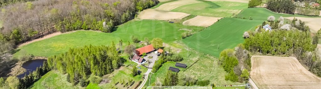 Działka jeleńska huta gm. szemud obok jeziora