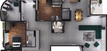 Duży apartament z widokiem na panoramę olsztyna