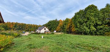 Uzbrojona,płaska działka pod lasem-trąbki wielkie!