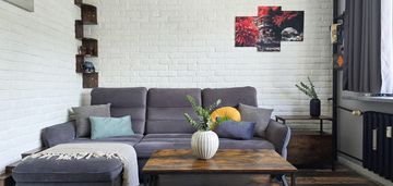 Umeblowane 2 pokoje stegny nieuregulowane grunty