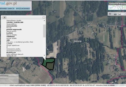 3,3ha las gm. łochów