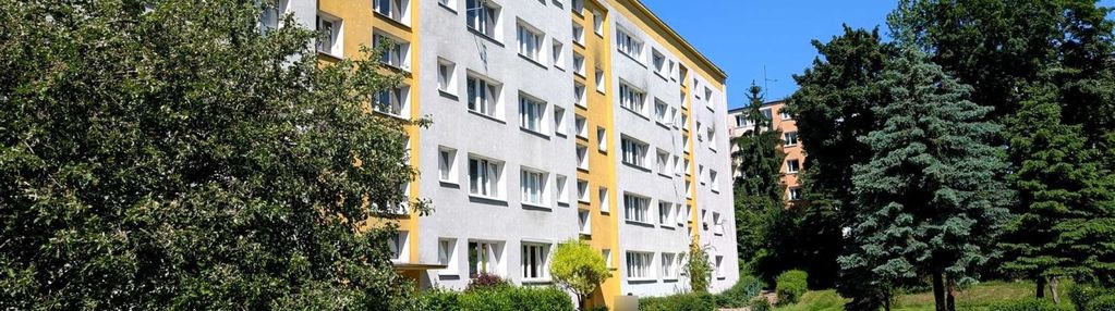 Bielawy 49m2 blok parter loggia cegła do remontu