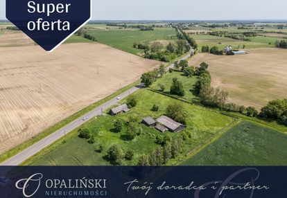 Działka budowlana 63 ar | uzbrojona | z budynkami