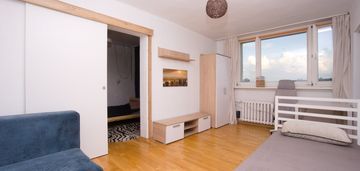2 pokoje, c.o. z sieci, balkon, murcki 1400 zł