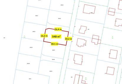 Działka budowlana strzebiń 548m2 woda kanalizacja
