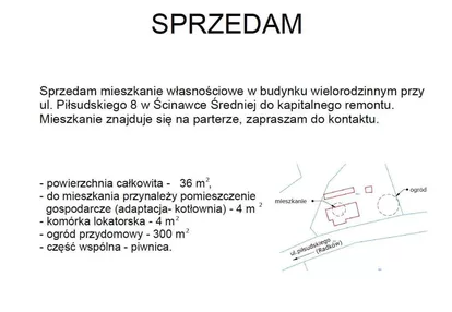 Mieszkanie na sprzedaż 2 pokoje 36m2