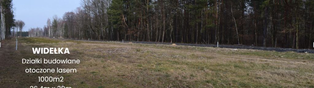 Działki 10a pod zabudowę pod lasem- widełka