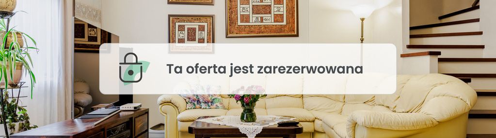 Słoneczny segment z ogródkiem i garażem