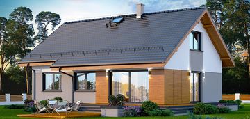 Dom pod lasem / 151 m2 / st. surowy zamknięty