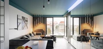 Apartament 2 pokoje, centrum, widok na rzekę